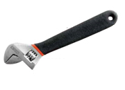 ADJUSTABLE WRENCH TWO COLOR DIPPING HANDLE WITH SCALE