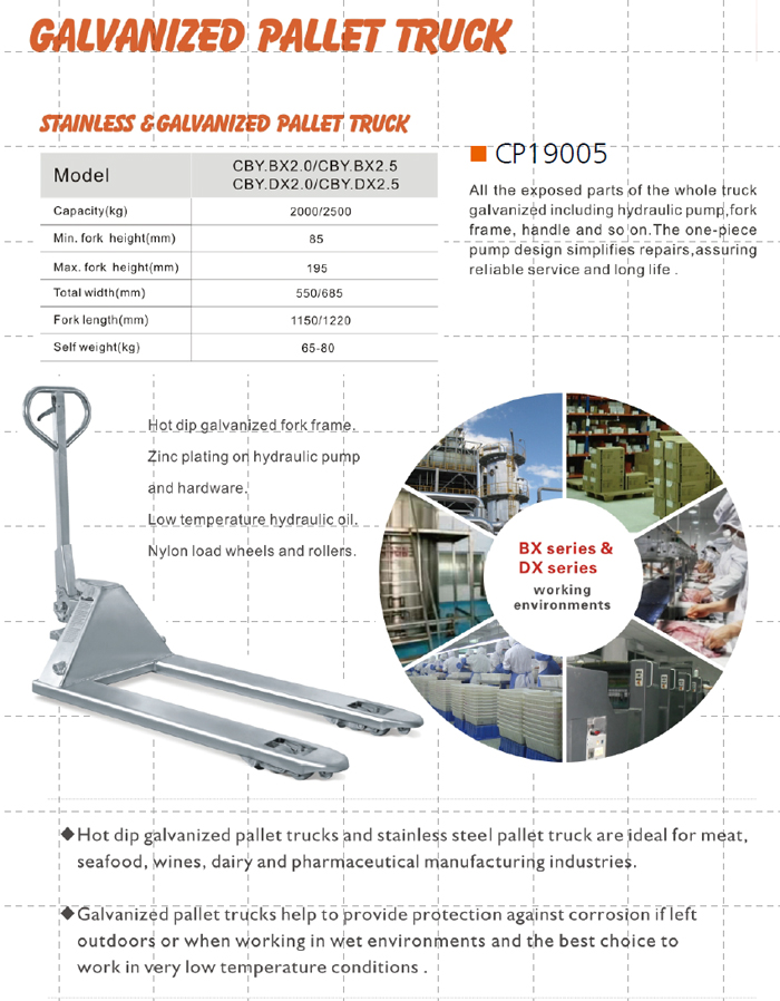 Galvanized Pallet Truck