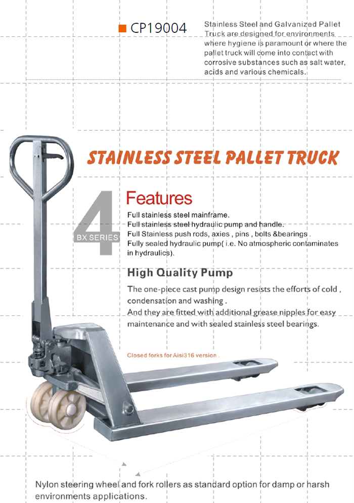 Stainless Steel Pallet Truck
