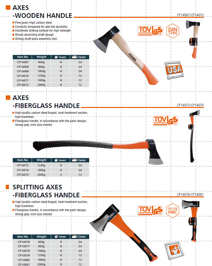 AXES-WOODEN HANDLE