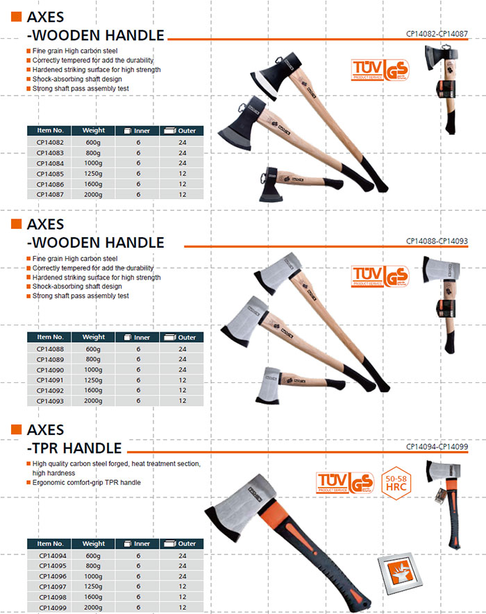 AXES-WOODEN HANDLE