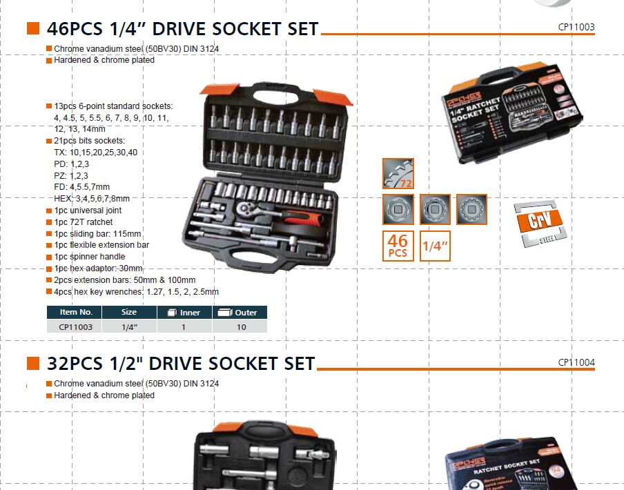 32PCS 1/2