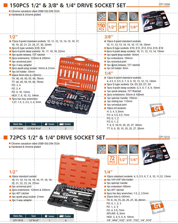 72PCS 1/2